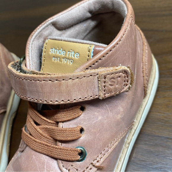 Stride Rite SRT Quinn Hazel Boy Boots Sz 9.5M Brown Kids Shoe genuine leather - Picture 15 of 15